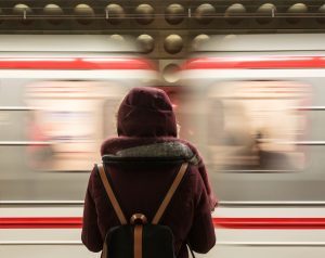 girl in the metro